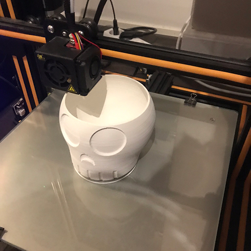 Printing large skull