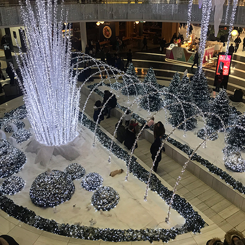 Christmas decoration at the mall