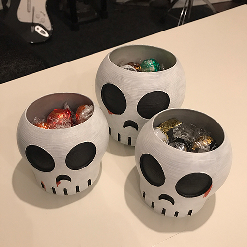 Nicely arranged skulls