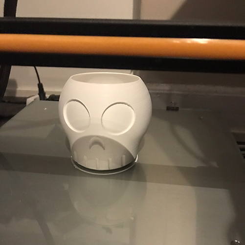 Printing skull #1 almost done