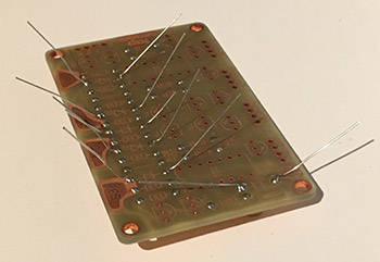 Capacitors soldered