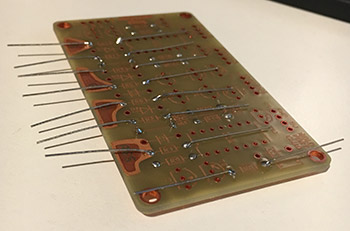 Resistors soldered